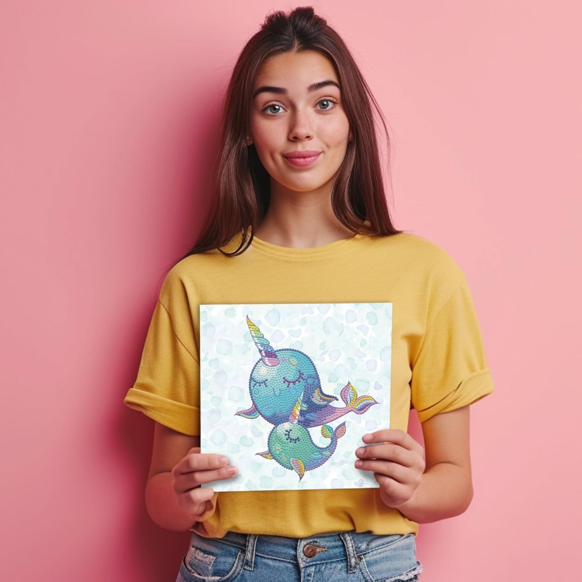 مجموعة دايموند دوتز ناروال دريمز دوتس بوكس، نقاط دائرية، مجموعات الرسم بالألماس، مجموعات فن الألماس - رقم: DBX008