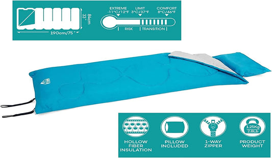 Bestway Pavillo Sleeping Bag 1.90M X 84Cm Hallow Fiber - No:68100