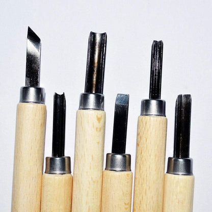 Keep smilling Wood Carving Tool - Set of 6 Pieces - No:WD-6