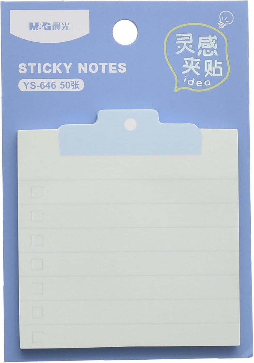 ملاحظات لاصقة منظمة من إم آند جي تشنغوانغ، 70×76 مم، 50 ورقة للتذكيرات - قطعة واحدة - رقم: YS-656