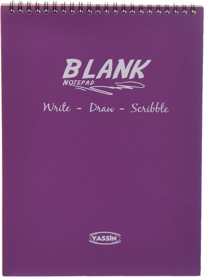 Yassin Wired Blank Block Note 50 Sheets 20 * 28 Crafted From High-Quality - NO: 1281