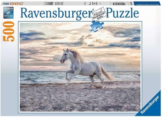 Ravensburger Evening Gallop Puzzle White Horse - 500 Pcs - No:16586