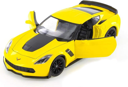 Welly Nex Die-Cast Metal Model Car - 1:24-2017 Chevrolet Corvette Z06 - No:24085W