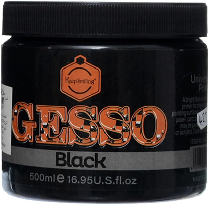 500 Ml Acrylic Jar Gesso Keep Smiling, Number 500