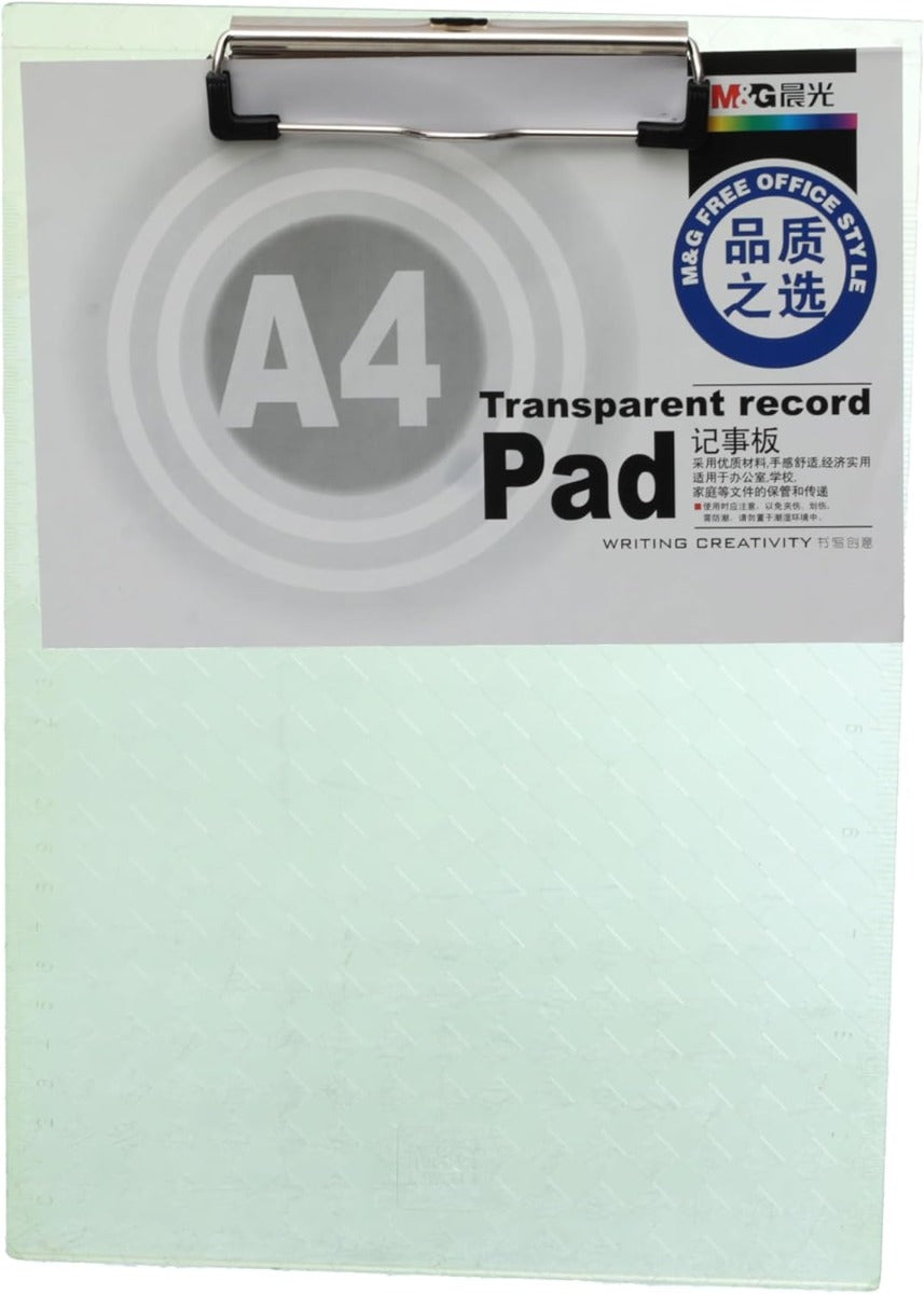 M&G Chenguang Vertical Semi Transparent Sheet Clip A4 318*220mm - 1pcs - No:ADM94512