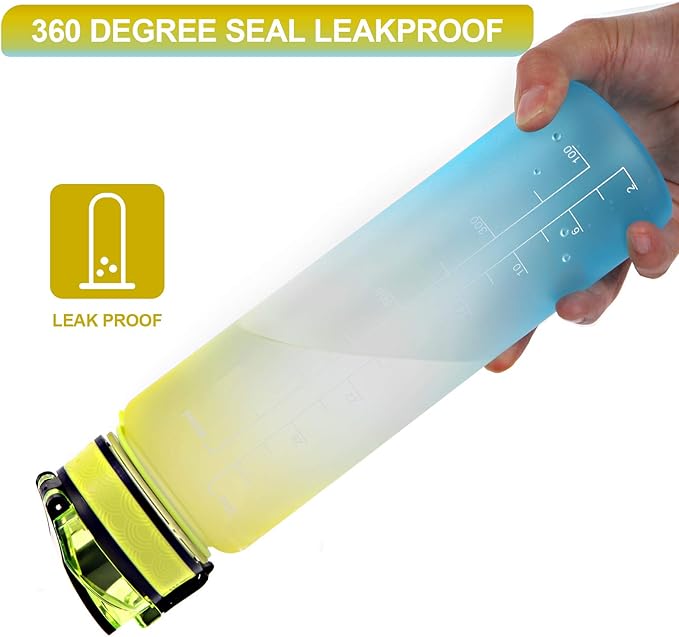 Celerity motivational water bottle 700 ML with time marker & straw - Assorted Color