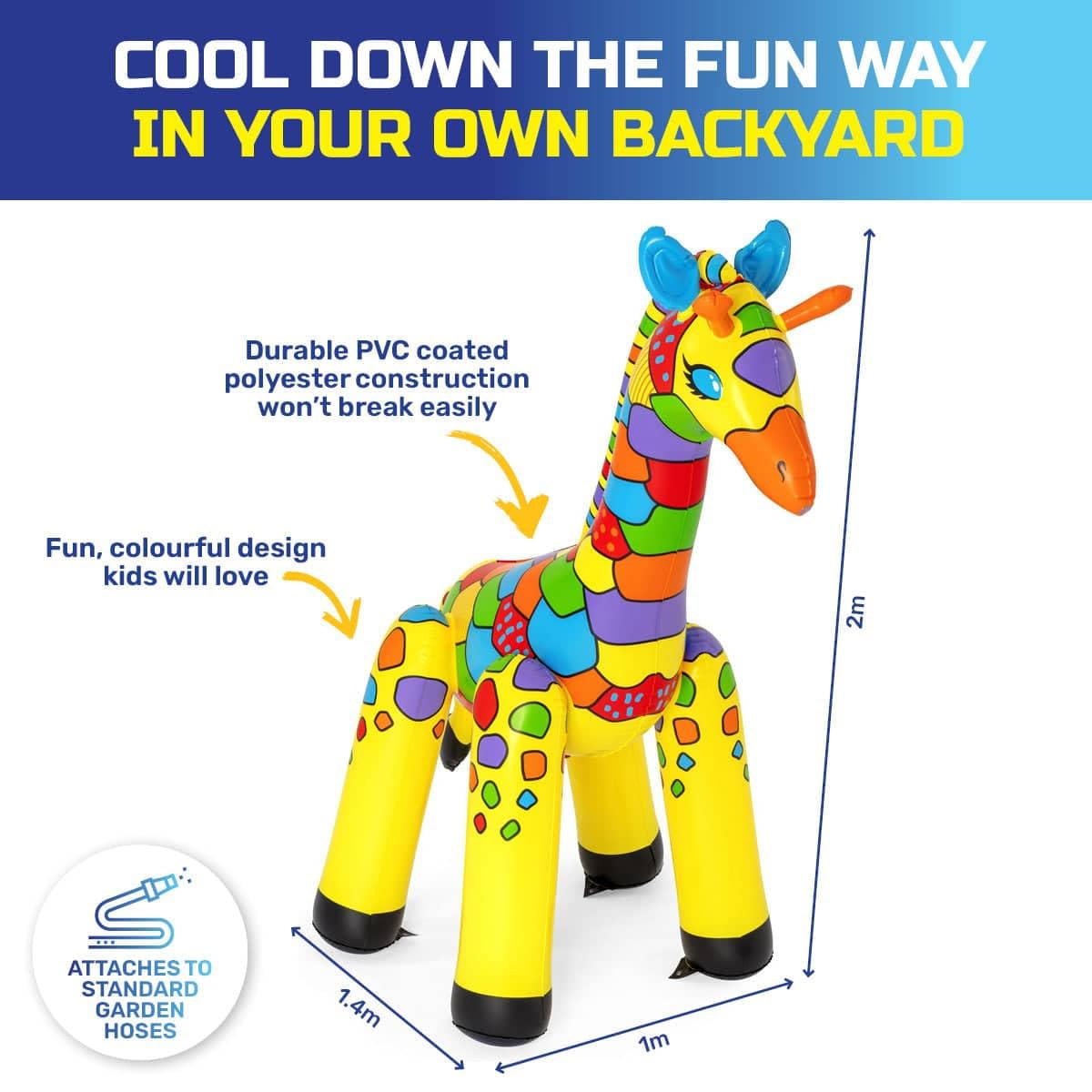 Bestway Jumbo Giraffe Water Sprayer 142x104x198cm | 52384