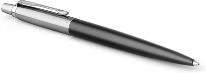 Parker Jotter Ballpoint Matte Black | Chrome Trim | Medium Point Pen Gift Set – Premium Black Ballpoint Pen with Luxury Presentation Box - CT - Black