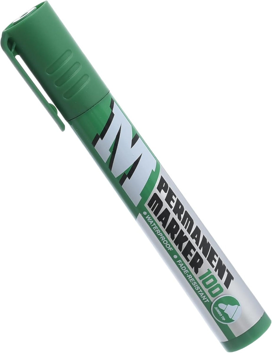 M&G Chenguang Permanent Marker, Rounded Tip for Bold Labeling - Green - 1pcs - No:APMY22R3