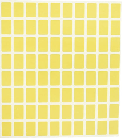 El Manar Sleek Precision Adhesive Label Sticker, 12x18 mm With Premium Material - Yellow
