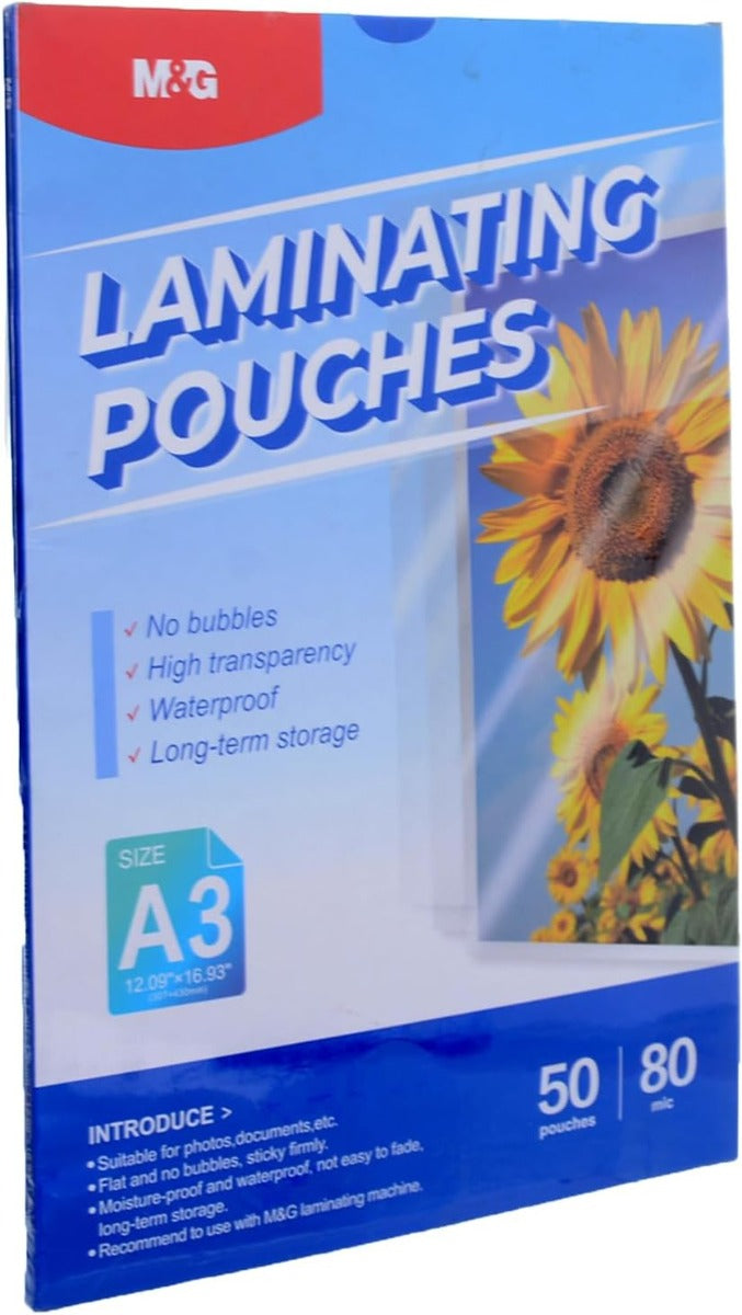 غطاء حراري من إم آند جي، Asc 993P6، 80 ميكرون، مقاس A3، العدد K/16. 