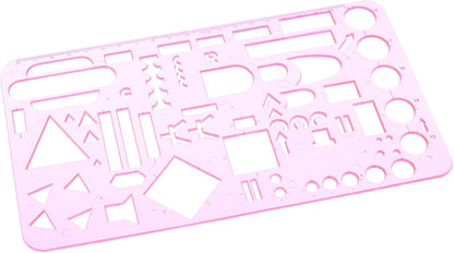 Electronics Stencil, 2 Pieces, Symbols And Letters