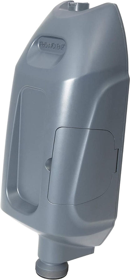 مجموعة حمام سباحة بيضاوي الشكل من الفولاذ المقاوم للصدأ من بيست واي، مقاس 610×366×122 سم - رقم: 56719