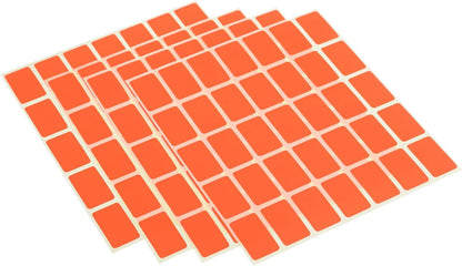 El Manar Bold Medium Adhesive Label Sticker, 18x30 mm With Premium Material - Red Fluorescent