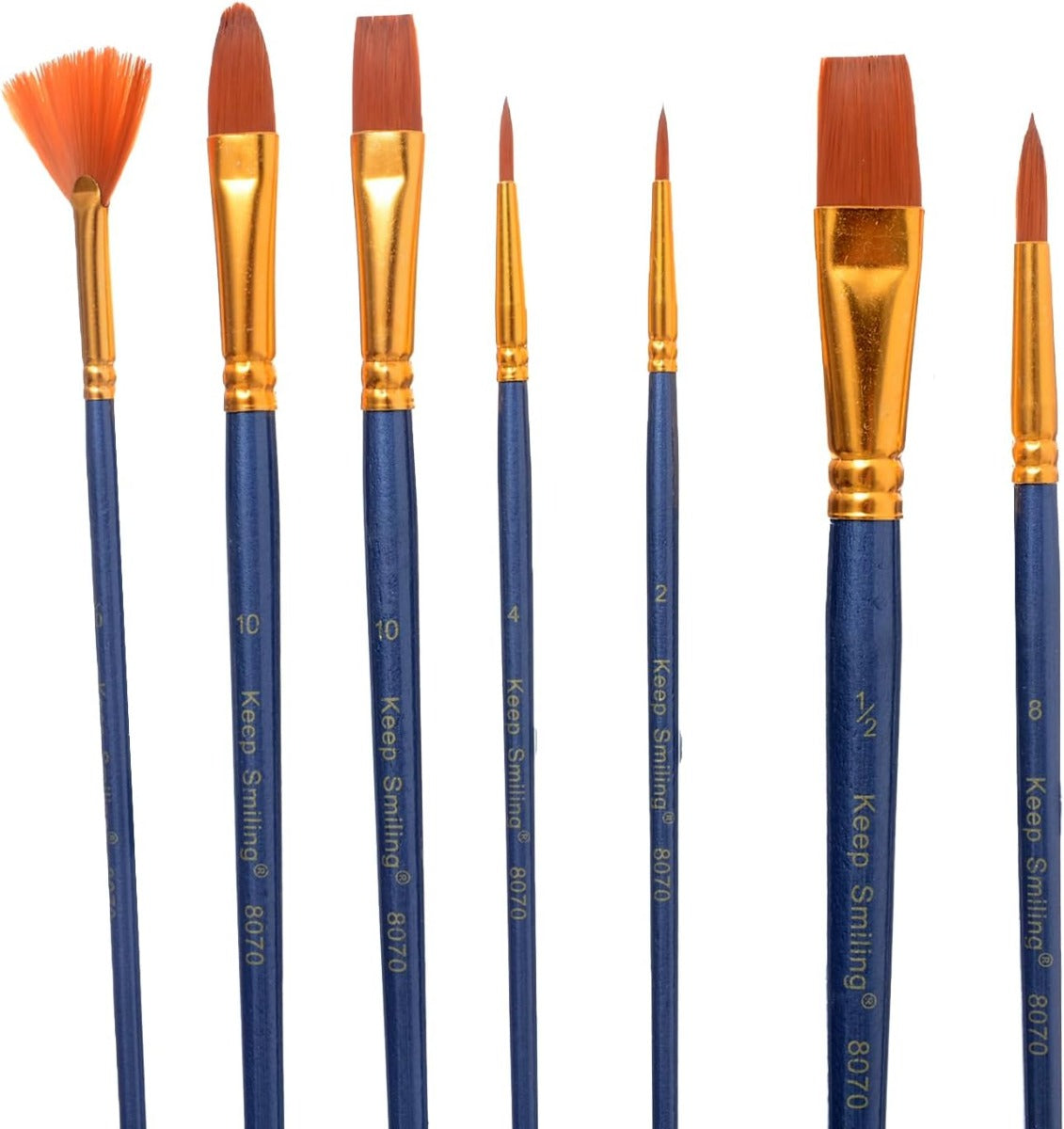 7-Piece Shape Brush Set - NO: 8070A