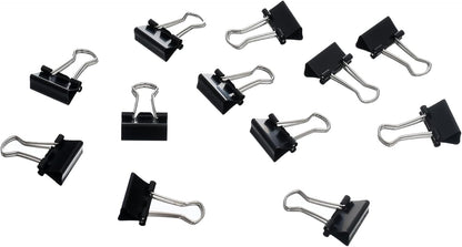 مشابك M&amp;G Chenguang Bulldog، مقاس 19 مم، عبوة من 12 مشبكًا لتجليد الأوراق والمستندات بكفاءة - رقم المنتج: ABS916FR