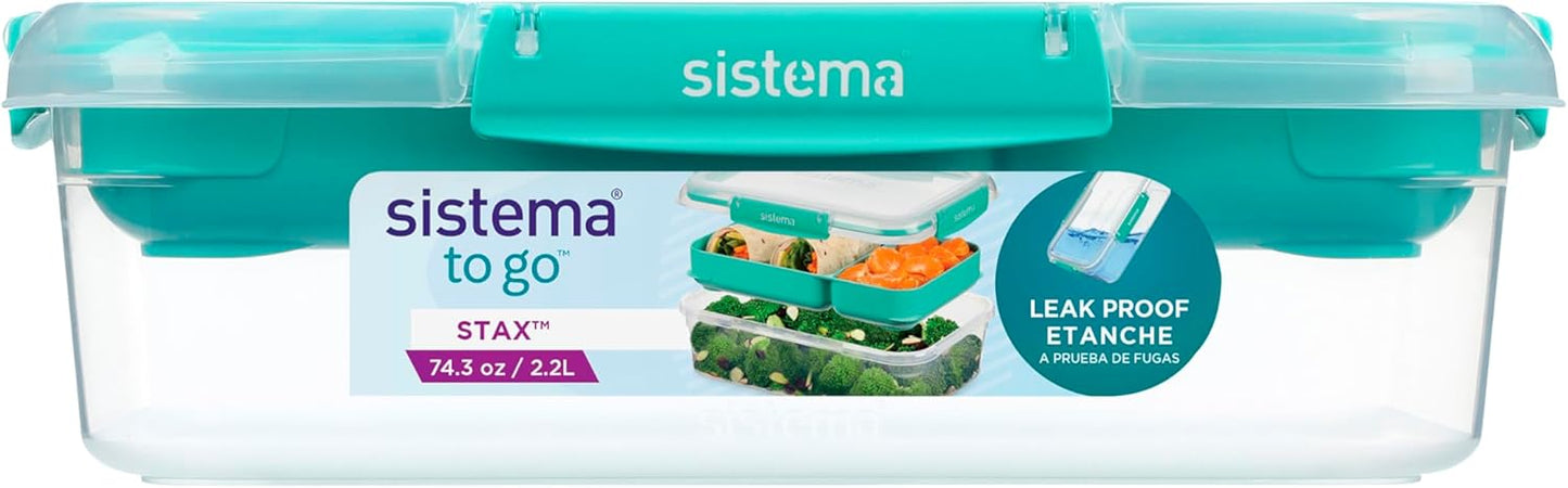 Sistema Rectangle Stax To Go lunch box 2.2 liters - No:281701
