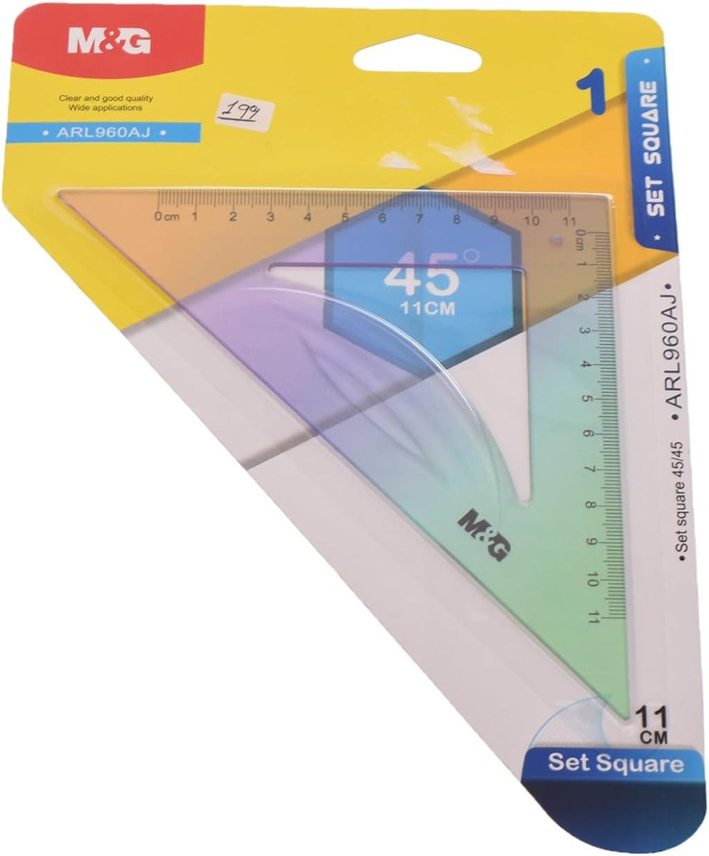 M&G Plastic Set Triangle 45/45 Degree, Crafted From High-Quality - NO: Arl960Aj