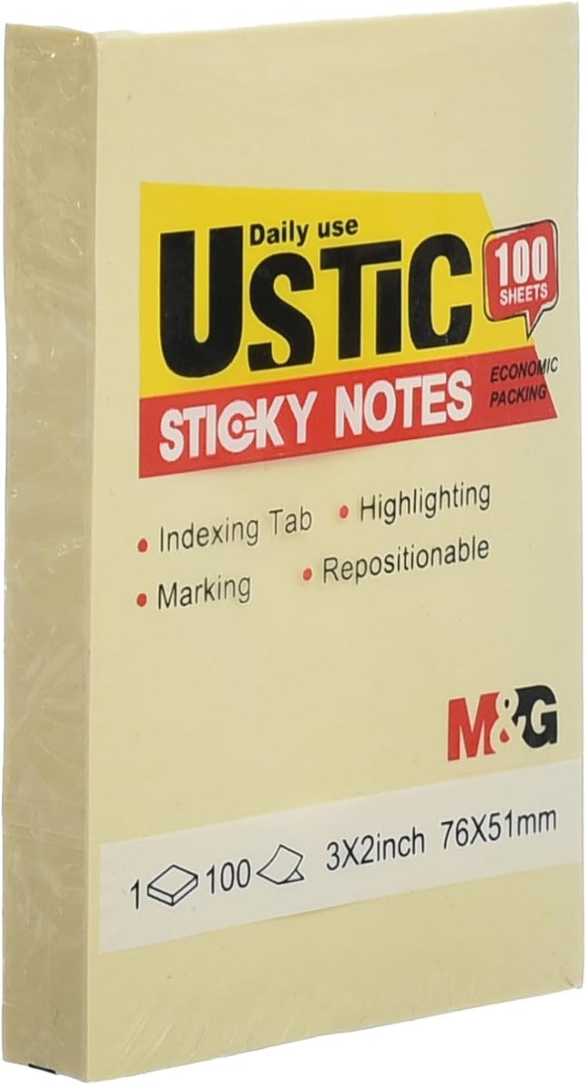 M&G chenguang U-Stick Sticky Notes 76*51mm with 100 sheets - No:YS-473