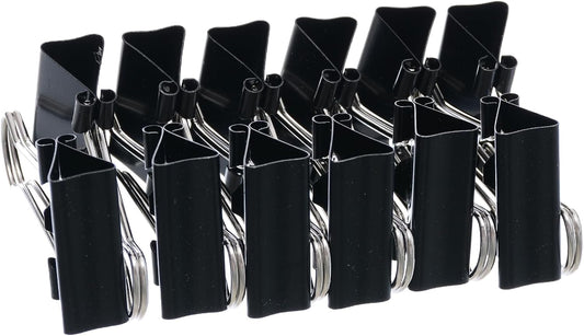 Dloffice Binder Clips, 25Mm, 12Pcs,