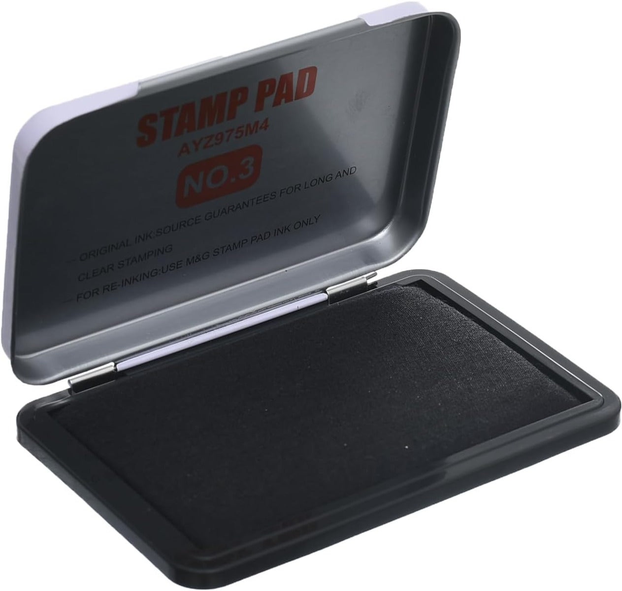 وسادة حبر M&amp;G Chenguang، رقم 3، حبر أسود لطباعة واضحة في المكاتب وختم المستندات - رقم: AYZ975M4