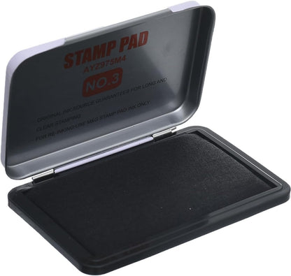 وسادة حبر M&amp;G Chenguang، رقم 3، حبر أسود لطباعة واضحة في المكاتب وختم المستندات - رقم: AYZ975M4