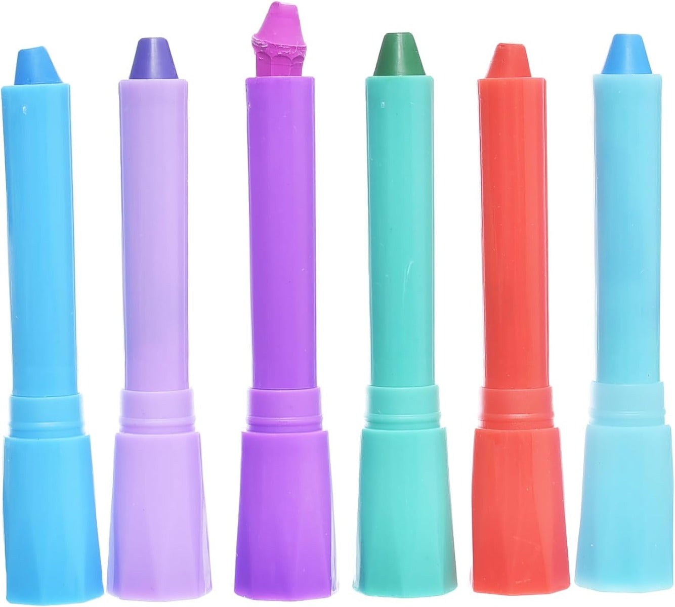 مجموعة طباشير الشعر عالية الجودة من ميدو MD-707، قابلة للغسل، بألوان زاهية، مع مشط، آمنة للاستخدام في صالونات التجميل، مناسبة لمكياج حفلات أعياد الميلاد، عبوة من 6 قطع - ألوان متعددة 