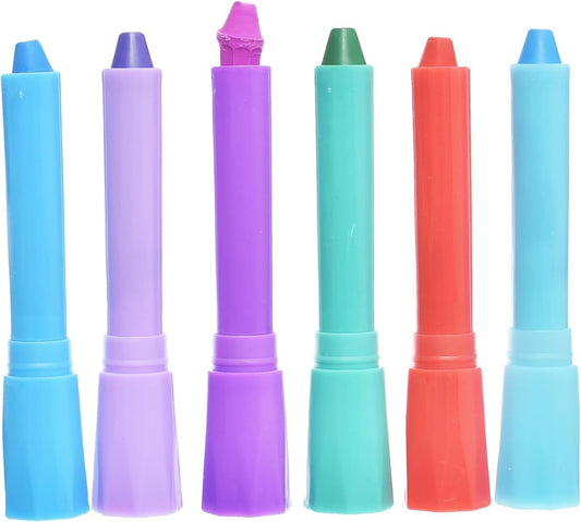 Meidu MD-707 High Quality Hair Chalck Washable Bright Hair Color Dye Comb Salon Set Safe for Cosplay Makeup Birthday Party Pack Of 6 Pcs - Multi Color