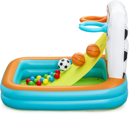 Bestway Kick 'N Swish 3-in-1 multi-Use Ball Pit - Inflatable Playground With Balls 120 x 107 x 84 cm - No: 52728