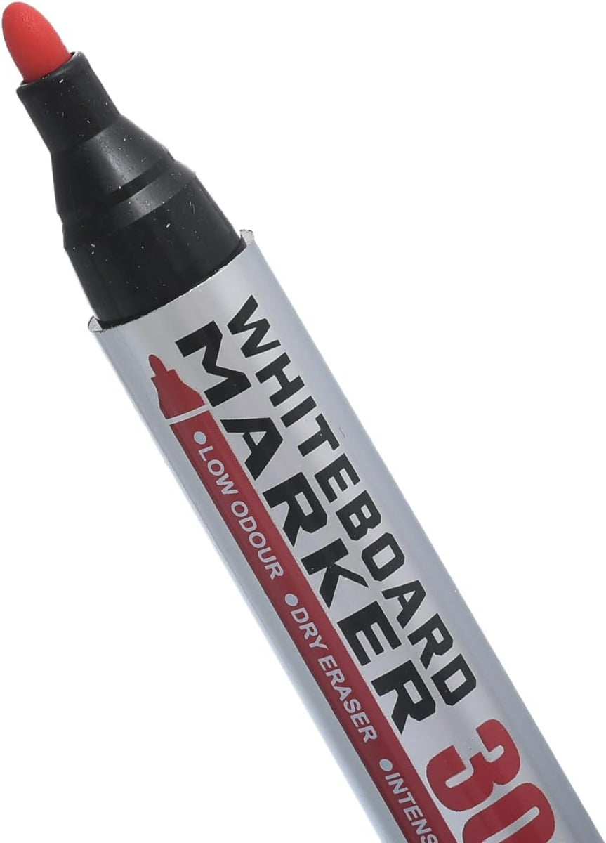 قلم سبورة بيضاء من إم آند جي تشنغوانغ، 300 قلم برأس جامبو، قليل الرائحة، لون أحمر فاقع - قطعة واحدة - رقم المنتج: AWMY22R2