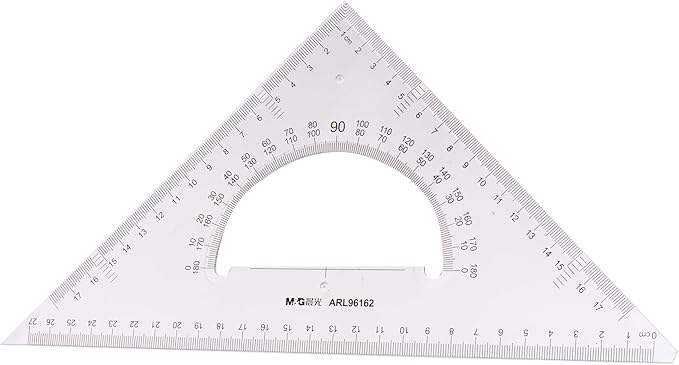 M&G 96162 Triangle Set M&G Size 30Cm, Crafted From High-Quality Materials To Ensure Durability And Longevity - Clear
