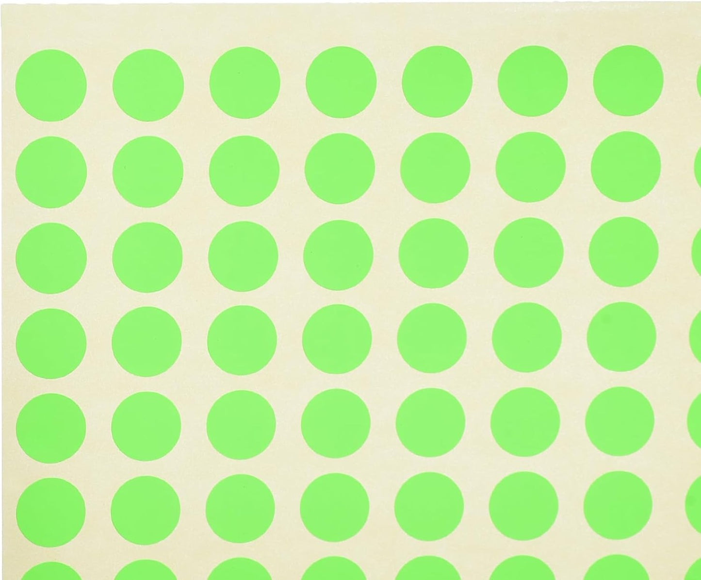 ملصق لاصق دائري ديناميكي من المنار، 10 مم، مصنوع من مواد عالية الجودة - أخضر فلورسنت 