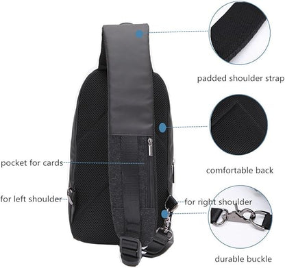 حقيبة ظهر كروس بودي للرجال من Arctic Hunter، حقيبة صدرية مقاومة للماء - رقم: XB00060 