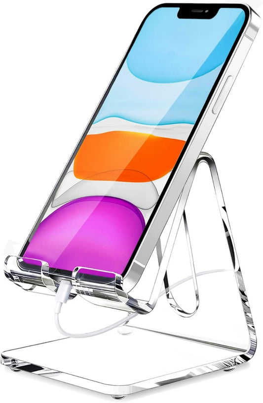 Acrylic Portable Phone Holder for Desk.