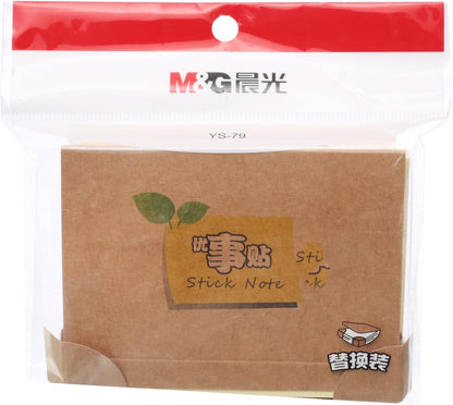 M&G Chenguang Post-it Notes, 76x102mm Versatile Sticky Notes, 2 Notes for Quick Reminders - No:YS-79