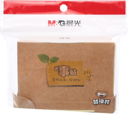 M&G Chenguang Post-it Notes, 76x102mm Versatile Sticky Notes, 2 Notes for Quick Reminders - No:YS-79