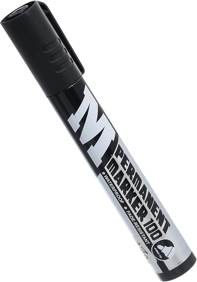 قلم تحديد دائم من إم آند جي تشنغوانغ، رأس مستدير للكتابة والتحديد بخط عريض - أسود - قطعة واحدة - رقم المنتج: APMY22R3