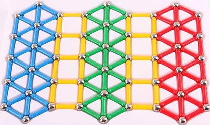JIAJIA Magnetic Building Blocks Set – 112 Pieces, Magnetic Construction STEM Toy for Kids