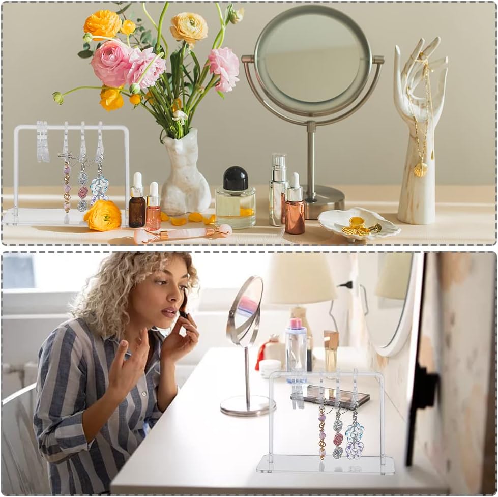 1 Set Stand Display Earrings Acrylic Organizer Earrings Stand .