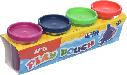 M&G Chenguang Play Dough Modeling Clay PLASTICINE 4 colours 100gm - No:AKE040E1