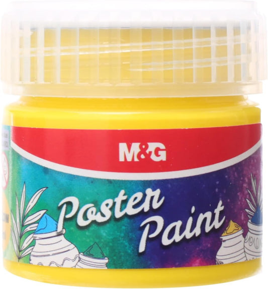 M&G Chenguang Gouache Poster Paint, 30ml Vibrant Paint for Art, Posters - Yellow - No:APL976Q84