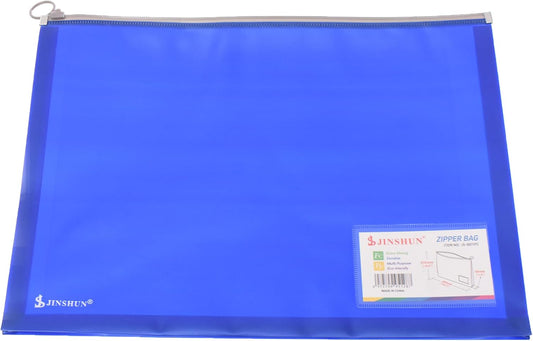 jinshun 8814 Multi-Purpose Plastic Zipper Envelope With 1 Zipper, 270 * 350 * 30Mm - NO:5128