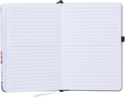 Notebook With Paris Leather Hard Cover Design, A5 Size - NO: 1906-3