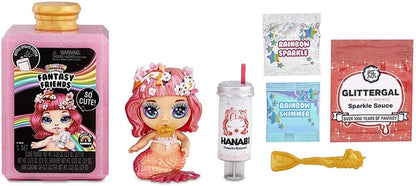 أصدقاء خياليون من قوس قزح مفاجئون يبصقون سلايم لامع + رذاذ لامع