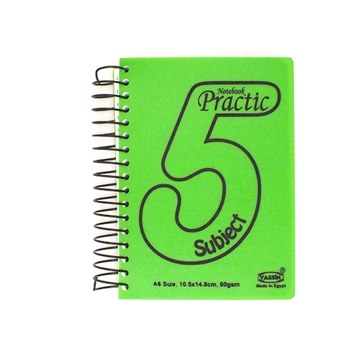Notebook -YASSIN -190 Paper-Size A6
