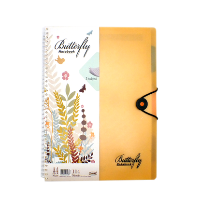 NoteBook Yassin Butterfly 3 Subject 114 Sheet