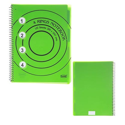 NoteBook Yassin - 4 Ranges - 152 sheet - A4