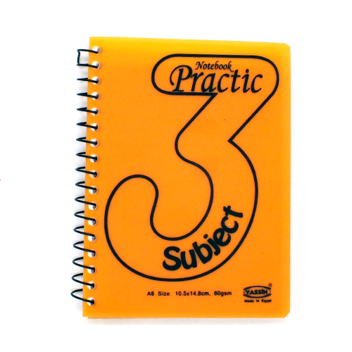 Yassin NoteBook 3Practic - 114 Sheet  - A6