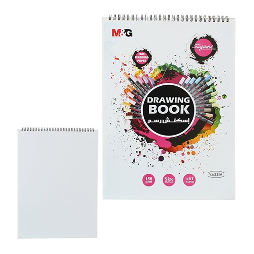Yassin Sketch 1/8 Sheet for Drawing white papers - size : 1/8 sheet