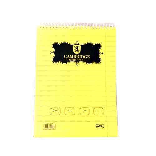 NoteBook Yassin Cambridge 120 Sheet A4